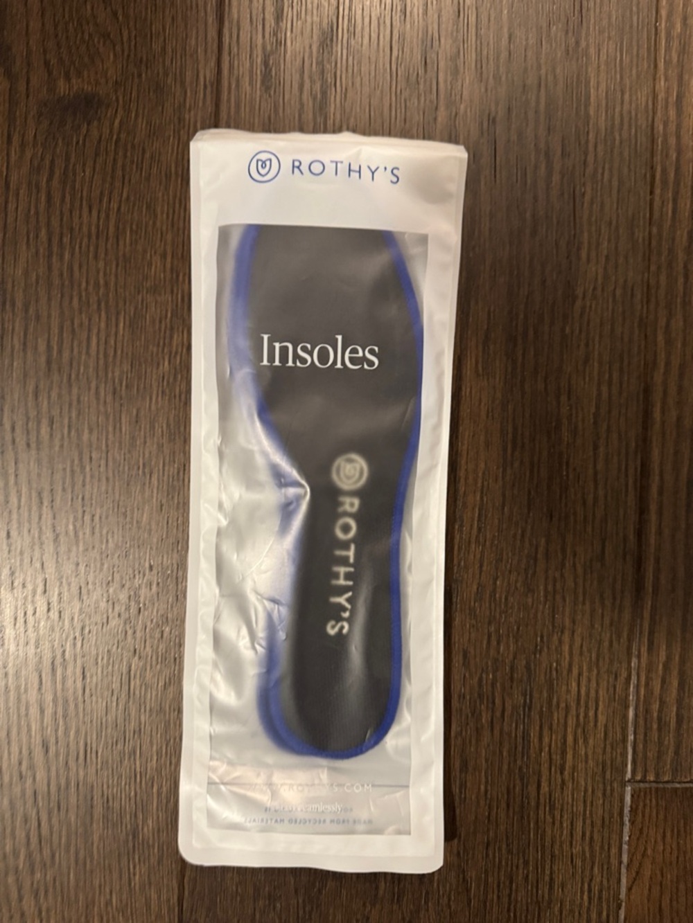 Rothy's Black Insoles with Blue Trim